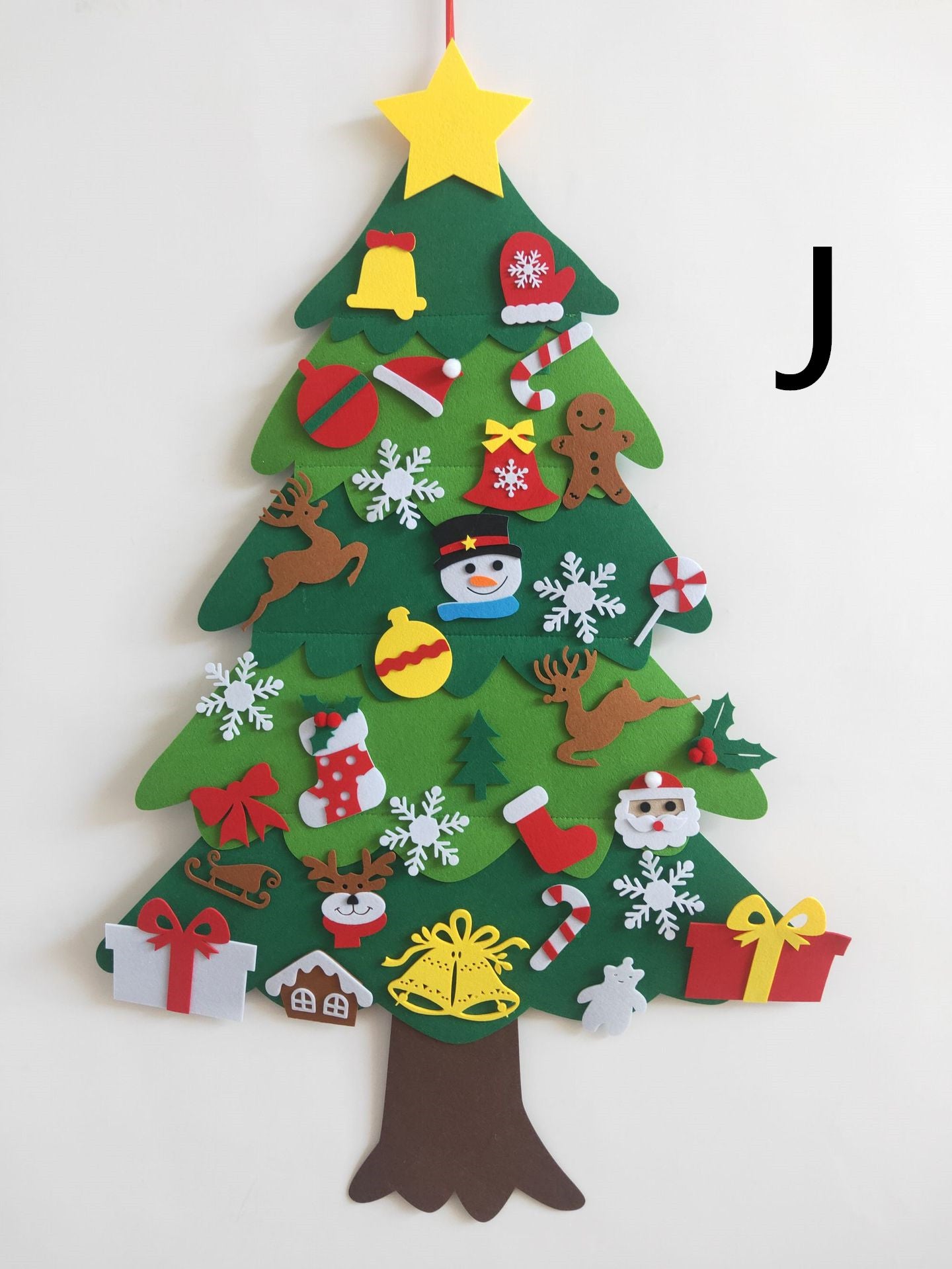 DIY Felt Christmas Tree With Three-dimensional Christmas Tree