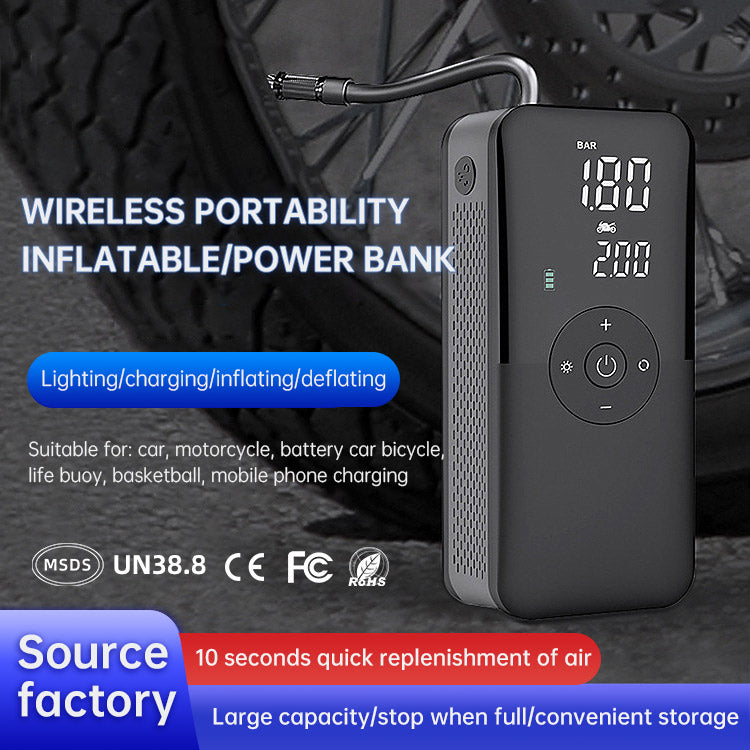 Digital Tire Inflation Treasure Wireless Inflation Pump